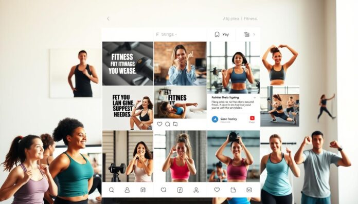 Social media for fitness motivation