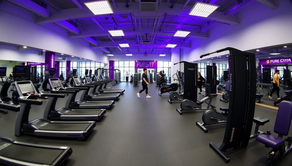 PureGym interior showing budget-friendly equipment and spacious workout area - Top 20 Gyms in United Kingdom